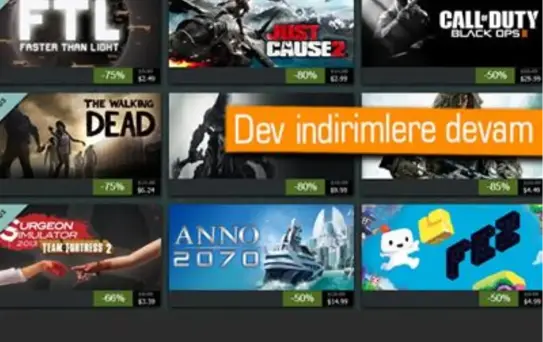 Steam'in Dev İndirimlerinde İkinci Gün