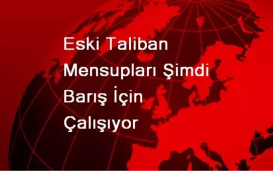 Eski Taliban Mensupları Şimdi Barış İçin Çalışıyor