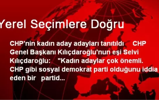 Yerel Seçimlere Doğru