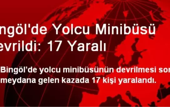 Bingöl'de Yolcu Minibüsü Devrildi: 17 Yaralı