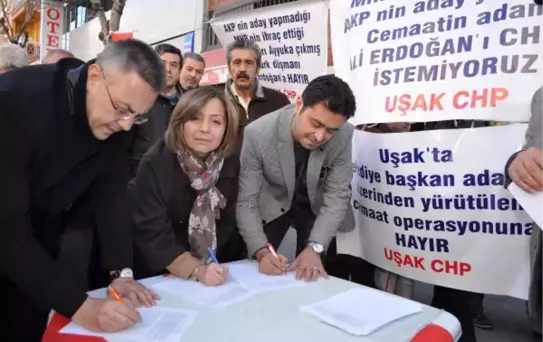 Uşak'ta Erdoğan'a İmza Kampanyalı Tepki