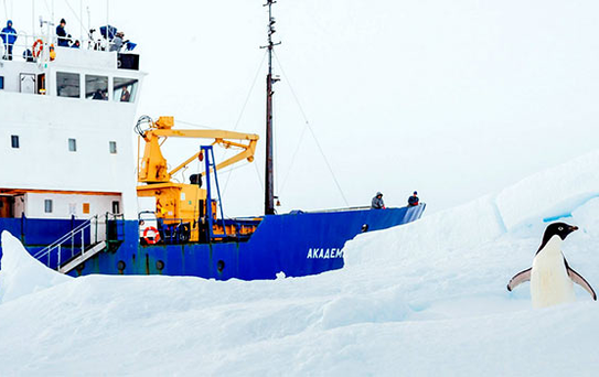 Güney Kutbu'nda Buza Sıkışan Rus Araştırma Gemisi