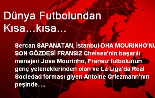 Dünya Futbolundan Kısa...kısa...