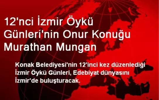 12. İzmir Öykü Günlerinin Onur Konuğu Murathan Mungan