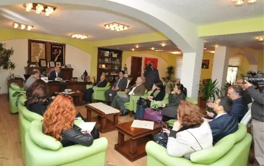 Ekonomi Yazarlardan Başkan Kocamaz'a Ziyaret