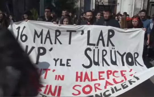 Beyazıt'ta 16 Mart ve Halepçe Protestosu