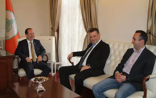 Balkan Gazeteciler Derneği'nden Gürkan'a Ziyaret