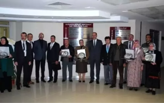 Mudanya Devlet Hastanesinden Hayırseverlere Plaket