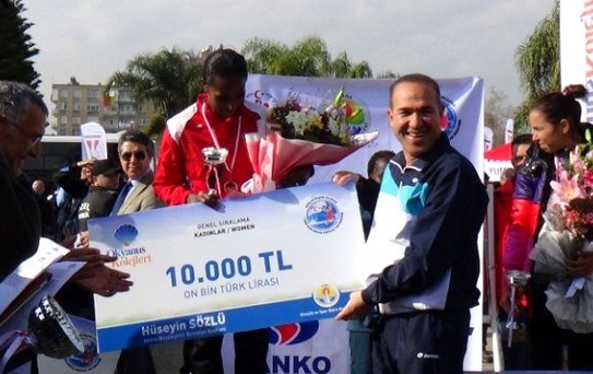 5 Ocak Adana Uluslararası Kurtuluş Yarı Maratonunu Kenyalı Atletler Kazandı