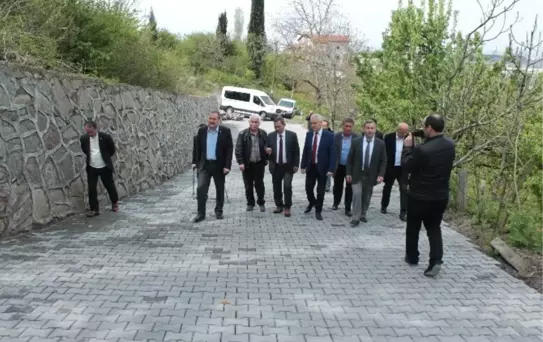Başkan Uysal Yapımı Tamamlanan Yolu İnceledi