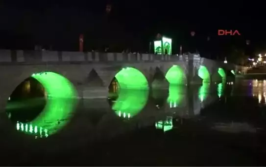 Edirne Ek 500 Yıllık Tarihi Tunca Köprüsü 600 Bin Liraya Aydınlatıldı