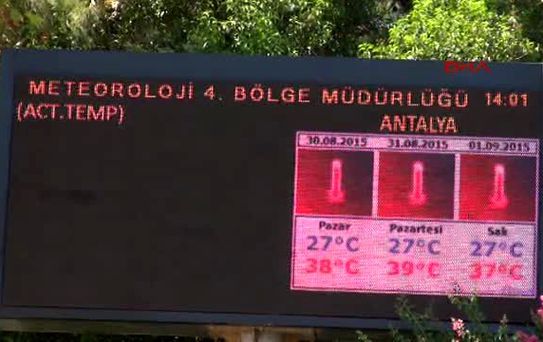 Antalya'da Nem Düştü