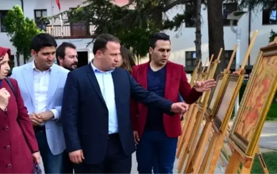 Erbaa'da Yağlı Boya ve Ebru Sergisi