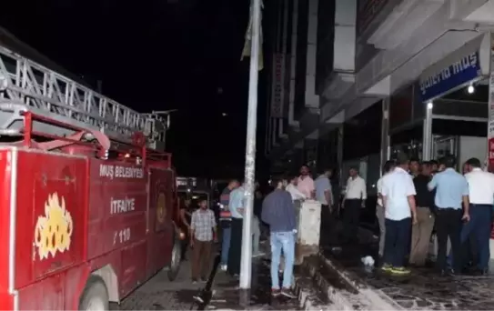 Muş'ta İşyeri Yangını