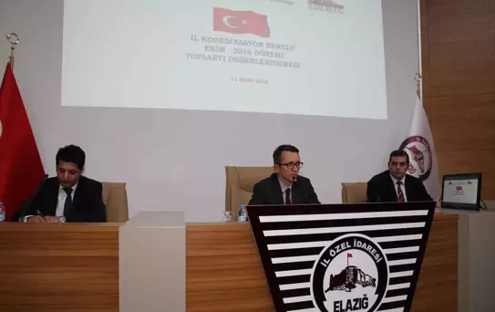 Elazığ'da İl Koordinasyon Kurulu Toplantısı