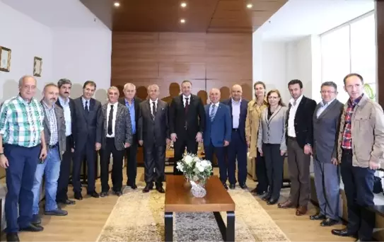Başkanlar, CHP İl Başkanı Sarıbay'ı Ağırladı