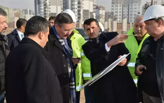 Gökçek, Eryaman Stadı İnşaatını Denetledi