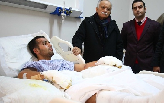 Başkan Karabağ'dan Yaralı Polislere Ziyaret
