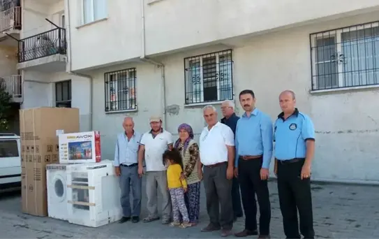 Yangında Küle Dönen Eşyaları Büyükşehir Tarafından Yenilendi