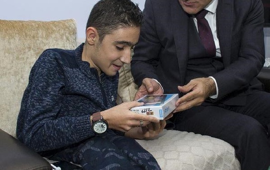 Vali Zorluoğlu, Hidrosefali Hastası Enes'i Ziyaret Etti