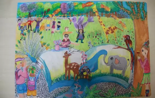 Çocukların Gözünden Doğal Yaşam Parkı Doğal Yaşam'da 'renkli' Düşler