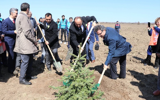 Adalet Ormanı'na İlk Fidanlar Dikildi