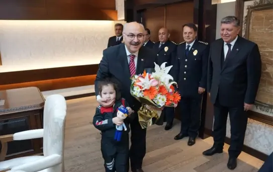 Vali Köşger'e Polis Haftası Dolayısıyla Ziyaret Gerçekleştirildi