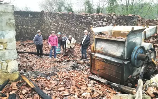 Kavak'ta Samanlık Yangını