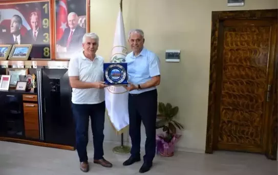 Eski Belediye Başkanı Sakallı'dan Başkan Yaman'a ziyaret