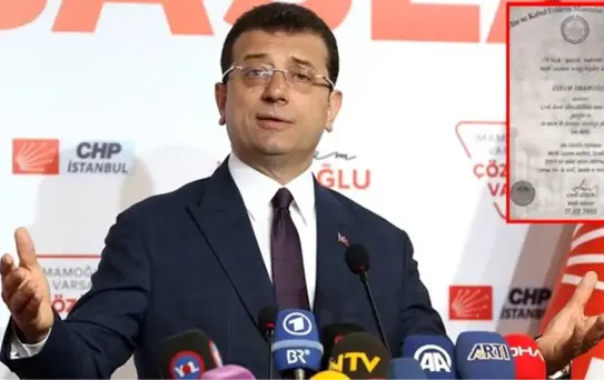 Eski Mason Derneği üyesi Taşdelen: Ekrem İmamoğlu için hazırlanan mason diplomasının aslı bana ait
