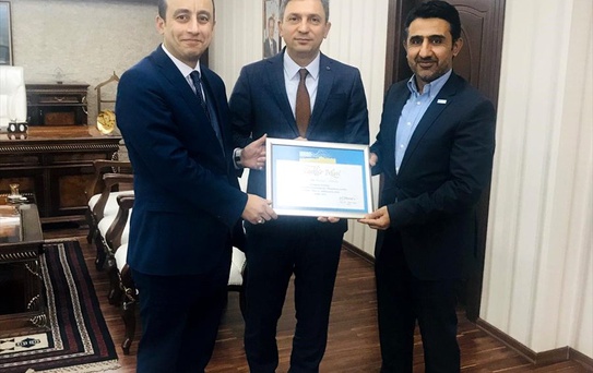 GELARD yöneticileri Batman Valisi Hulusi Şahin'i ziyaret etti