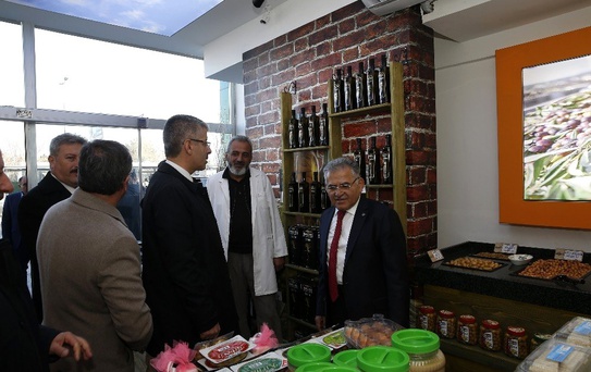 Başkanlardan esnaf ziyareti