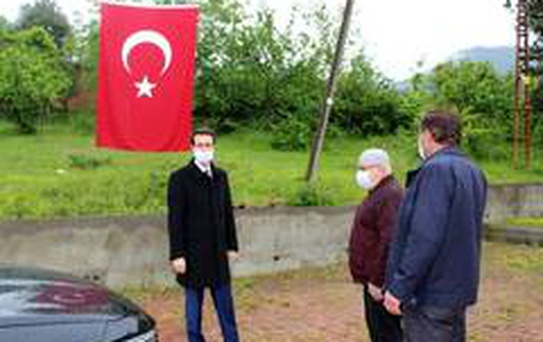 Cide Kaymakamlığı 46 köye maske ve dezenfektan ürünü dağıttı