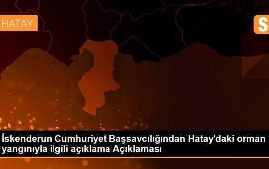 İskenderun Cumhuriyet Başsavcılığından Hatay'daki orman yangınıyla ilgili açıklama Açıklaması