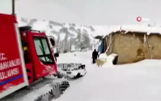 Kalp krizi geçiren hastaya snowtrack ile ulaşıldı