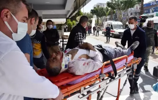 Tadilatta üzerine duvar yıkılan Suriyeli işçi yaralandı