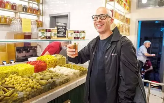 Şef Ali Ronay'la tarihi çarşıda...