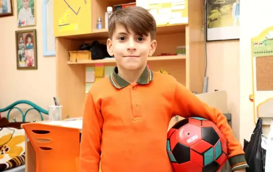 8 yaşındaki Mehmet Can'ın 'forma' hayali