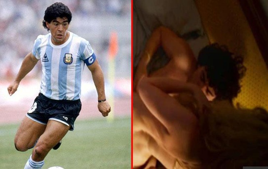 Ünlü futbolcu Maradona'nın hayatının anlatıldığı dizide inanılmaz sahneler