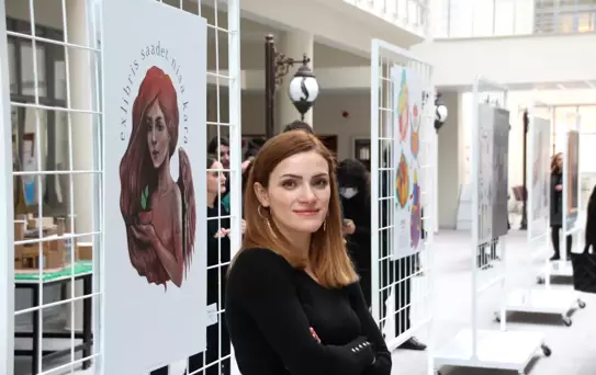 Sivas'ta araştırma görevlisinden kişisel tasarım sergisi