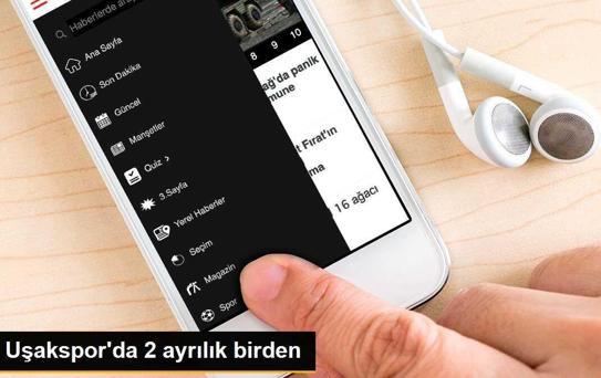 Uşakspor'da 2 ayrılık birden