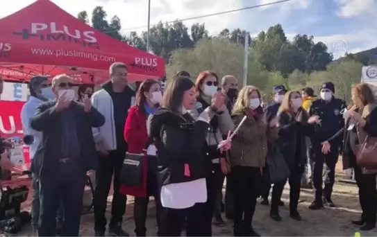 16. Açık Deniz Kış Yüzme Maratonu, Datça'da yapıldı