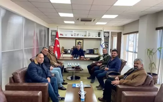 Kuşadası Gazeteciler Derneği'nin yeni yönetiminden KUTO'ya nezaket ziyareti