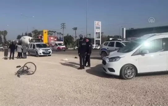 Otomobilin çarptığı bisiklet sürücüsü yaralandı