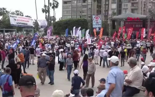 MERSİN'DE 1 MAYIS KUTLANDI