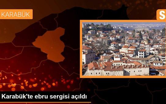 Karabük'te ebru sergisi açıldı