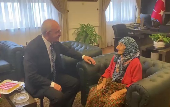 Kılıçdaroğlu'nun Görüştüğü 97 Yaşındaki Hayriye Kuzu: 'Sen İşin Başına Geçersen O Günü Görünce Daha İyi Olacağım'