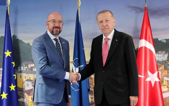 Cumhurbaşkanı Erdoğan, AB Konseyi Başkanı Michel ile görüştü