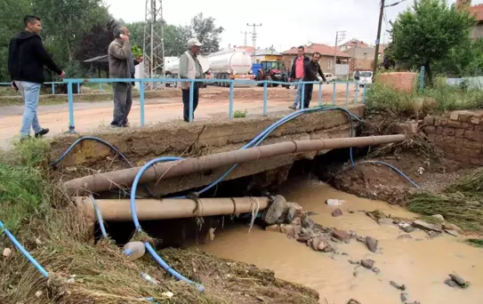 Selde zarar gören Koyunabdal Mahallesi'nde inceleme