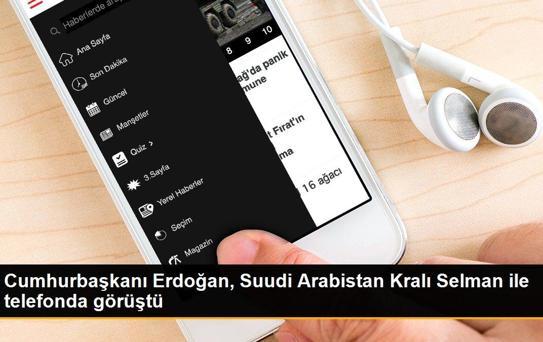 Cumhurbaşkanı Erdoğan, Suudi Arabistan Kralı Selman ile telefonda görüştü